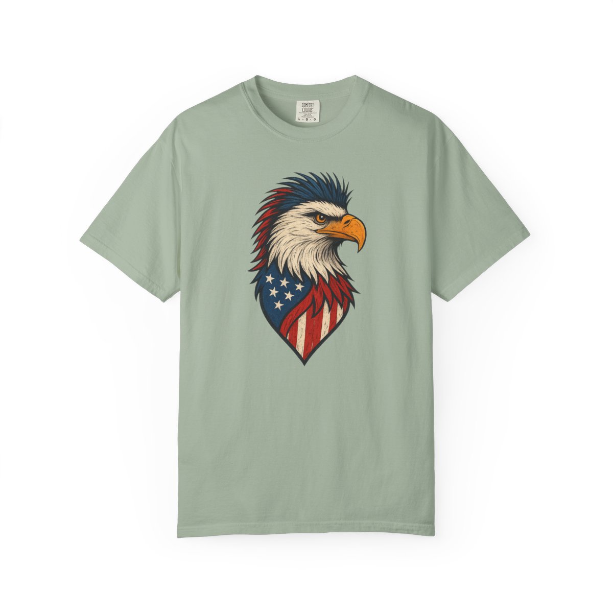 USA Independence Day Eagle Patriotic T-Shirt - alternate angle 4, merchandise