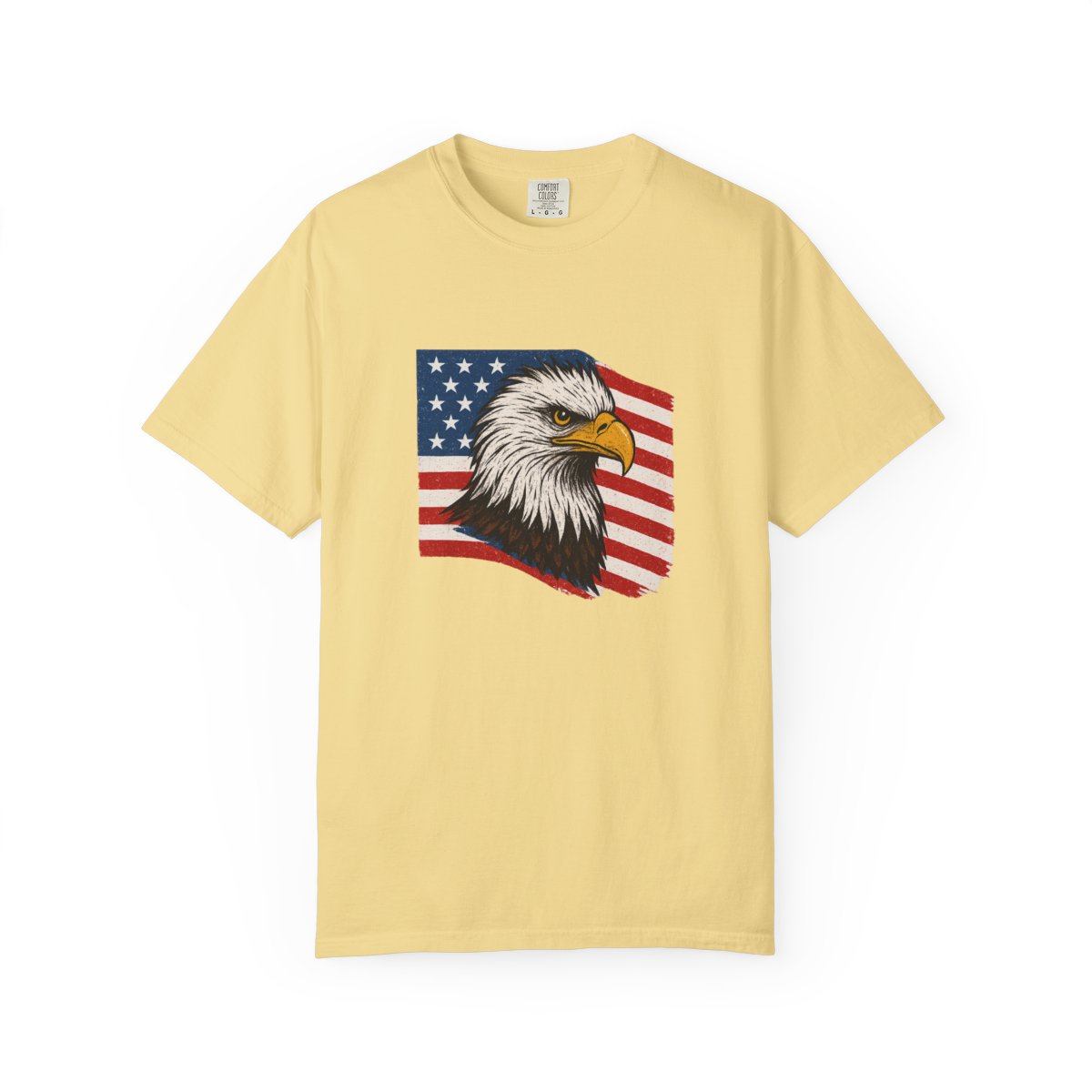 Patriotic Bald Eagle Freedom USA T-Shirt - alternate angle 4, merchandise