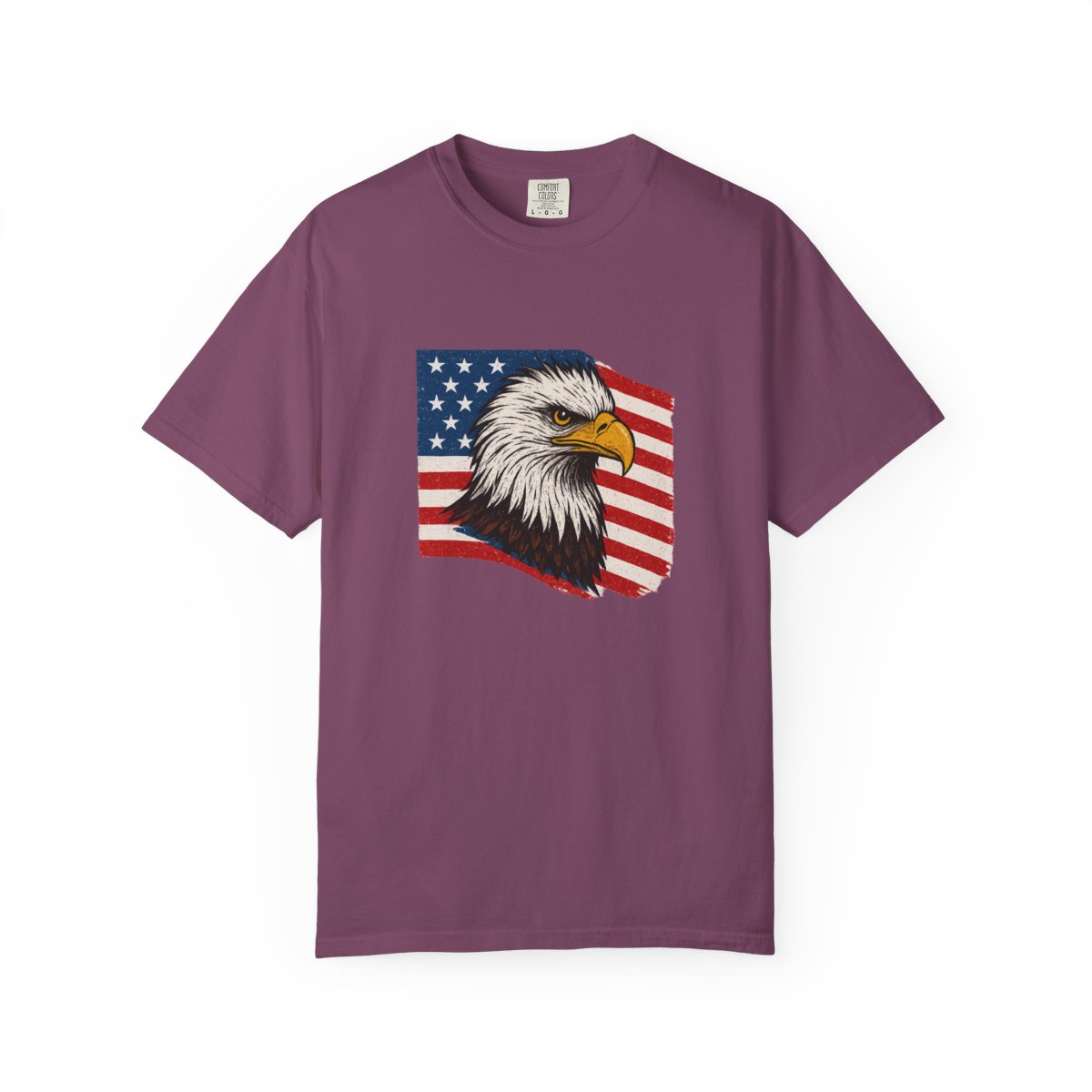 Patriotic Bald Eagle Freedom USA T-Shirt - alternate angle 3, merchandise