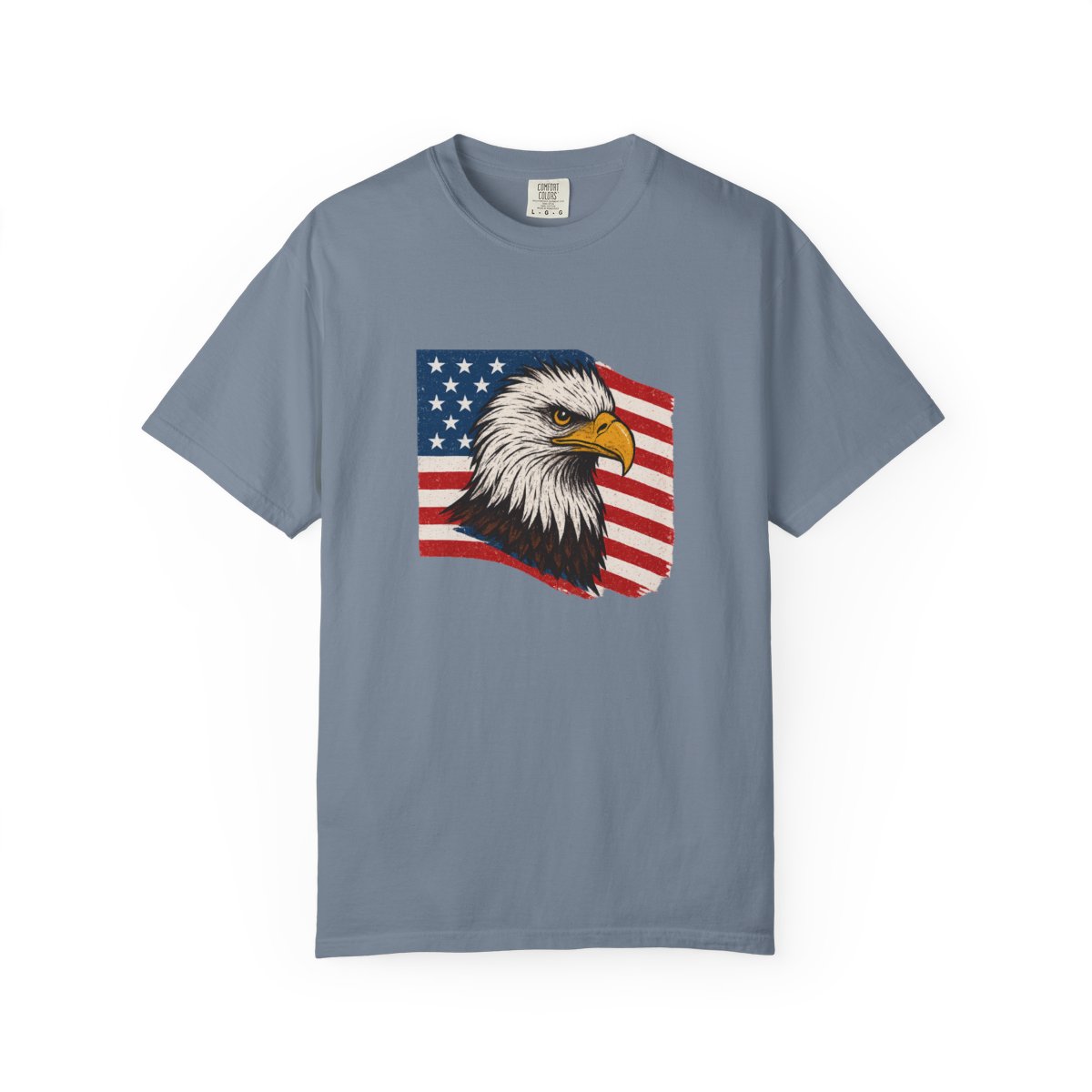 Patriotic Bald Eagle Freedom USA T-Shirt - alternate angle 4, merchandise