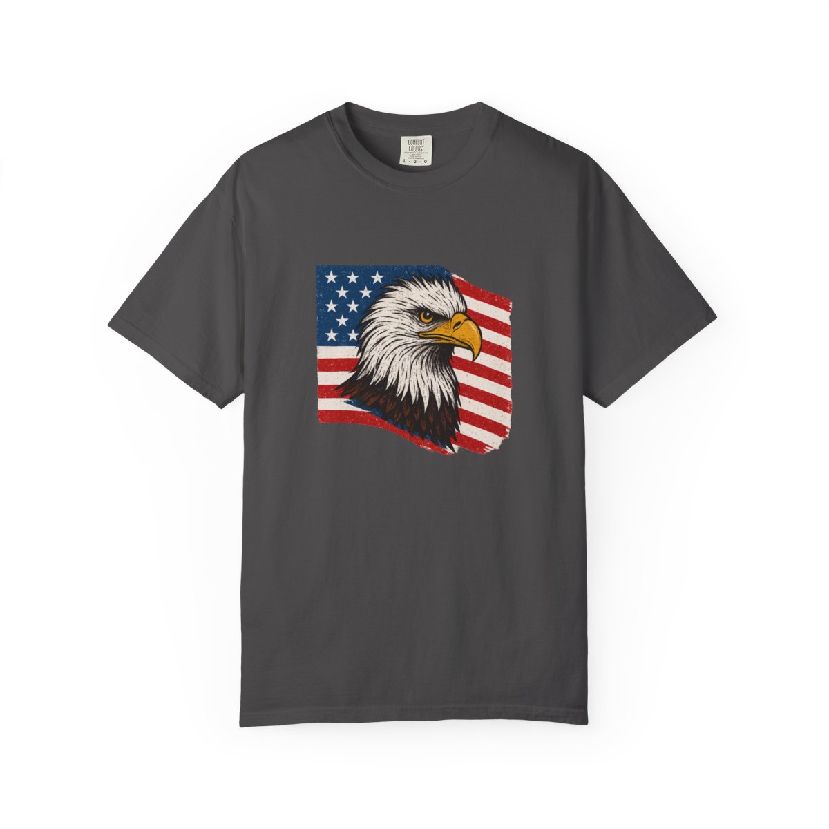 Patriotic Bald Eagle Freedom USA T-Shirt - alternate angle 2, merchandise