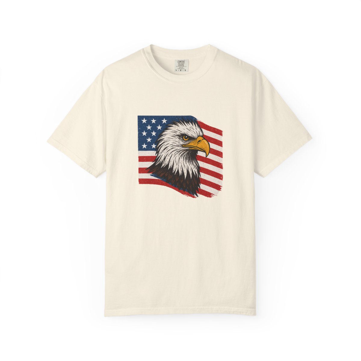Patriotic Bald Eagle Freedom USA T-Shirt - alternate angle 2, merchandise