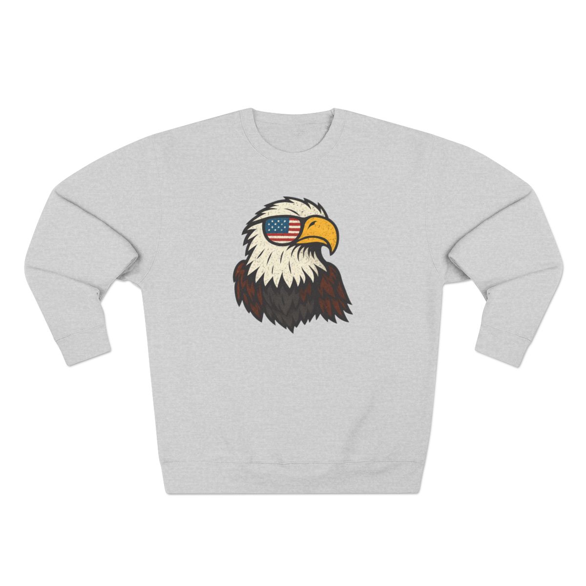 America's Birthday Bald Eagle Patriotic Sweatshirt - alternate angle 2, merchandise