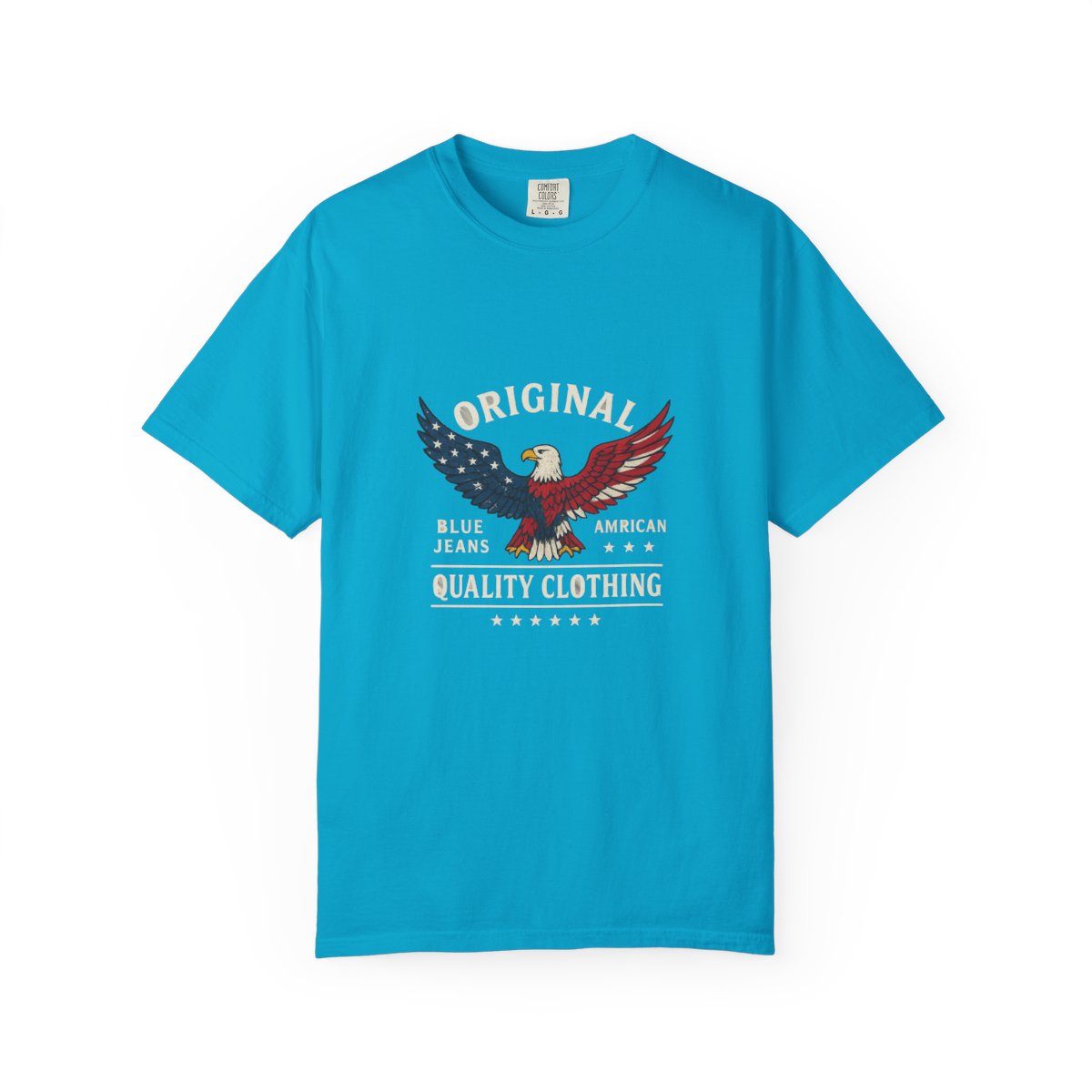 Blue Jeans Bald Eagle Patriotic T-Shirt - alternate angle 5, merchandise