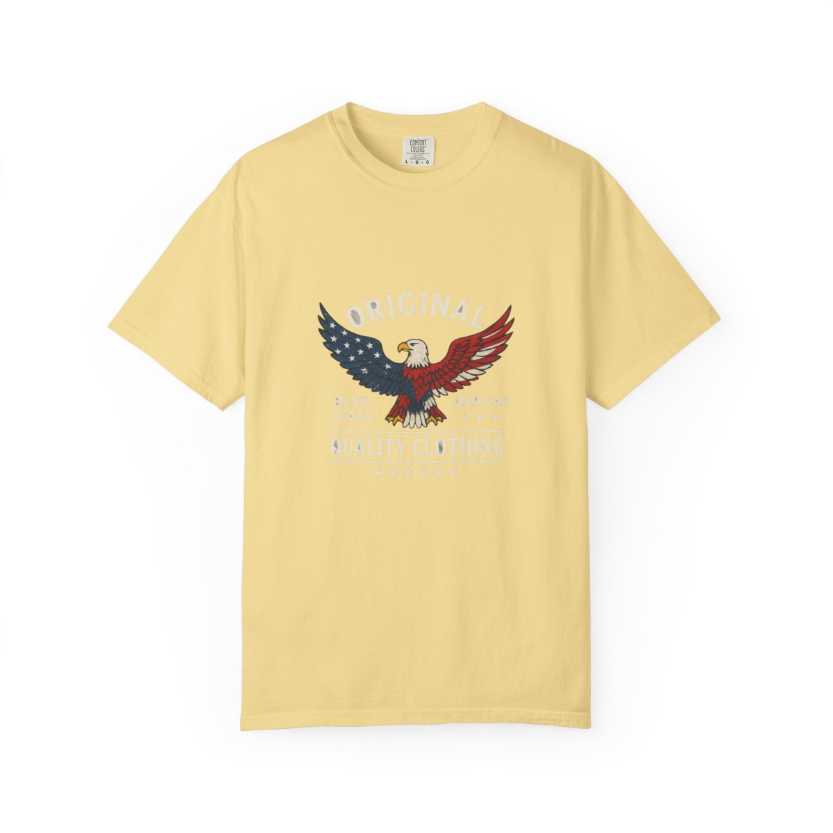 Blue Jeans Bald Eagle Patriotic T-Shirt - alternate angle 4, merchandise