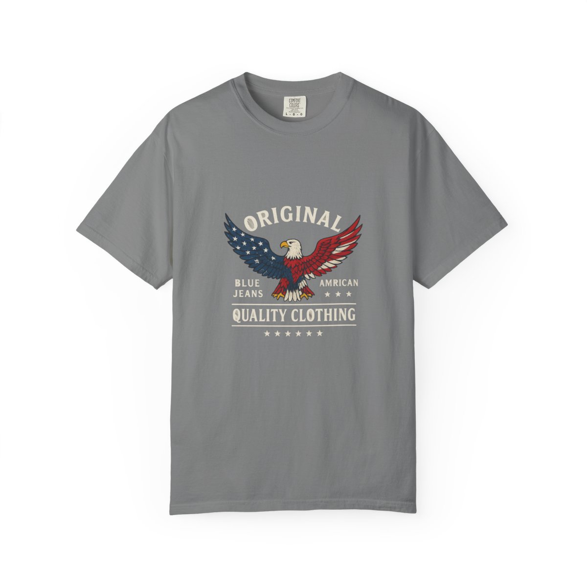 Blue Jeans Bald Eagle Patriotic T-Shirt - alternate angle 5, merchandise