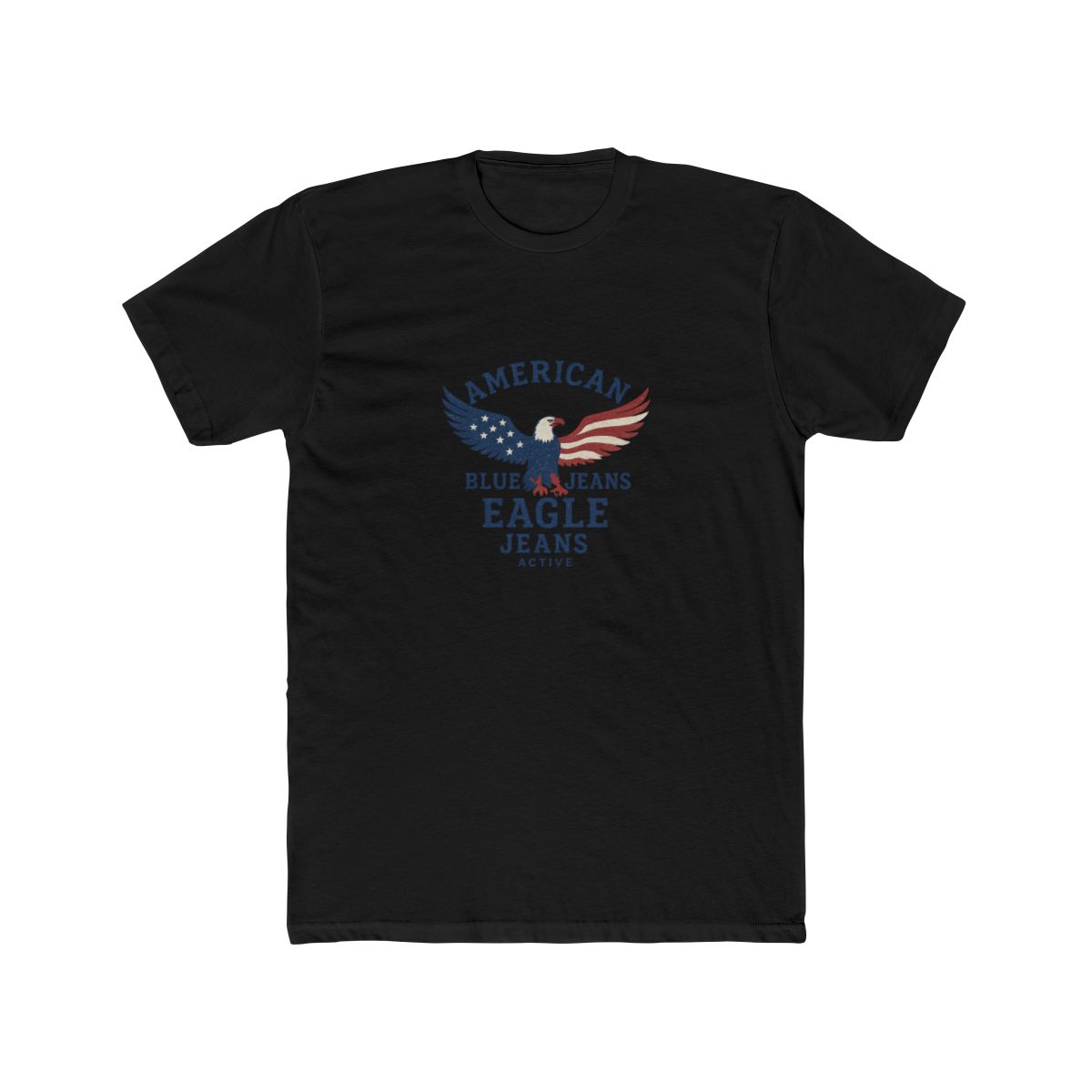 Patriotic Blue Jeans Eagle T-Shirt - alternate angle 3, merchandise