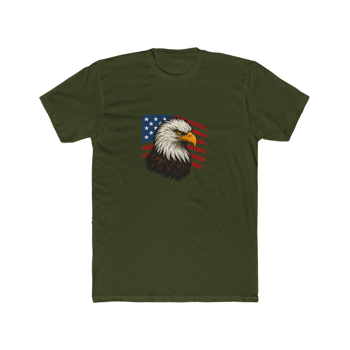 Patriotic Bald Eagle Freedom USA T-Shirt - alternate angle 3, merchandise