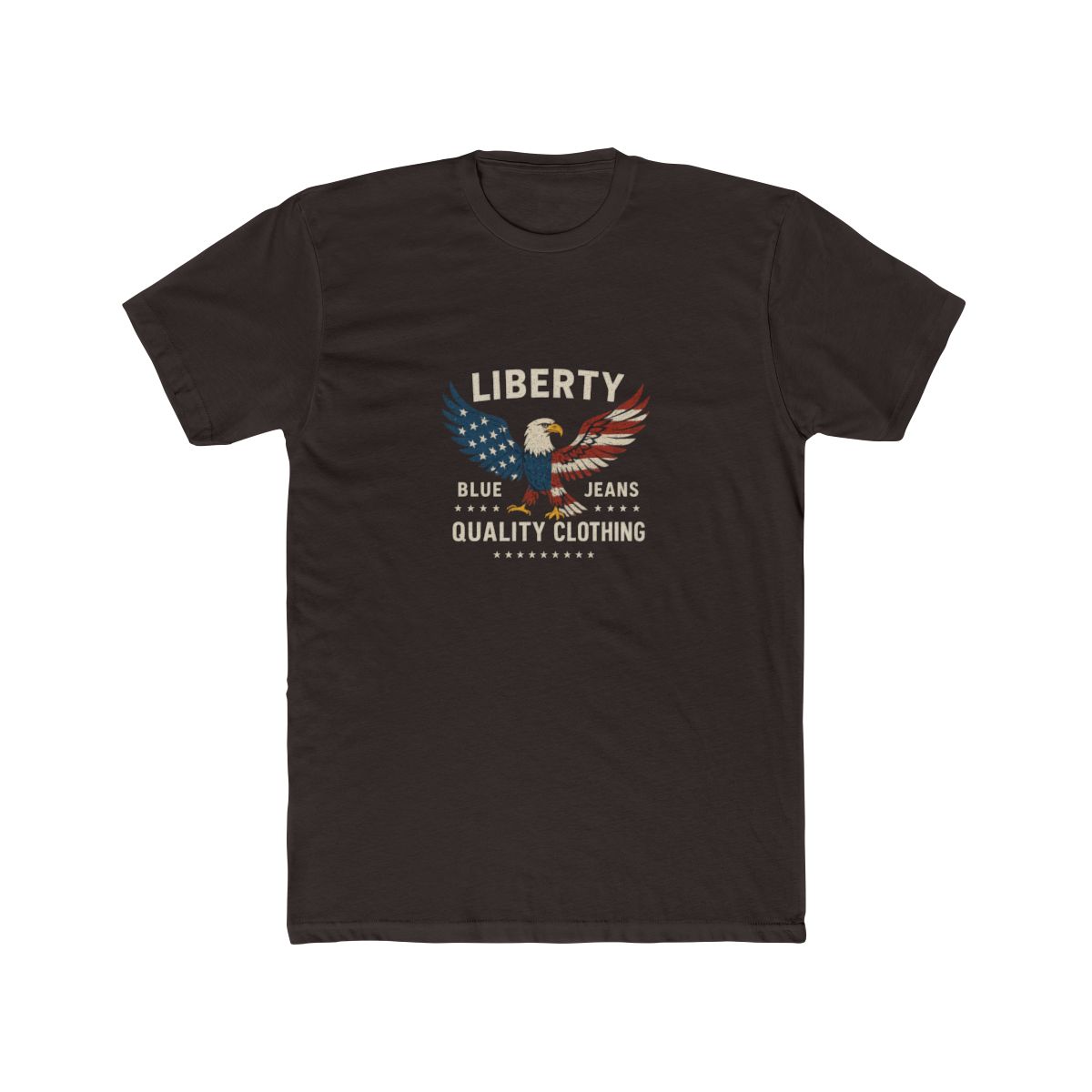 Blue Jeans Bald Eagle Patriotic T-Shirt - alternate angle 2, merchandise