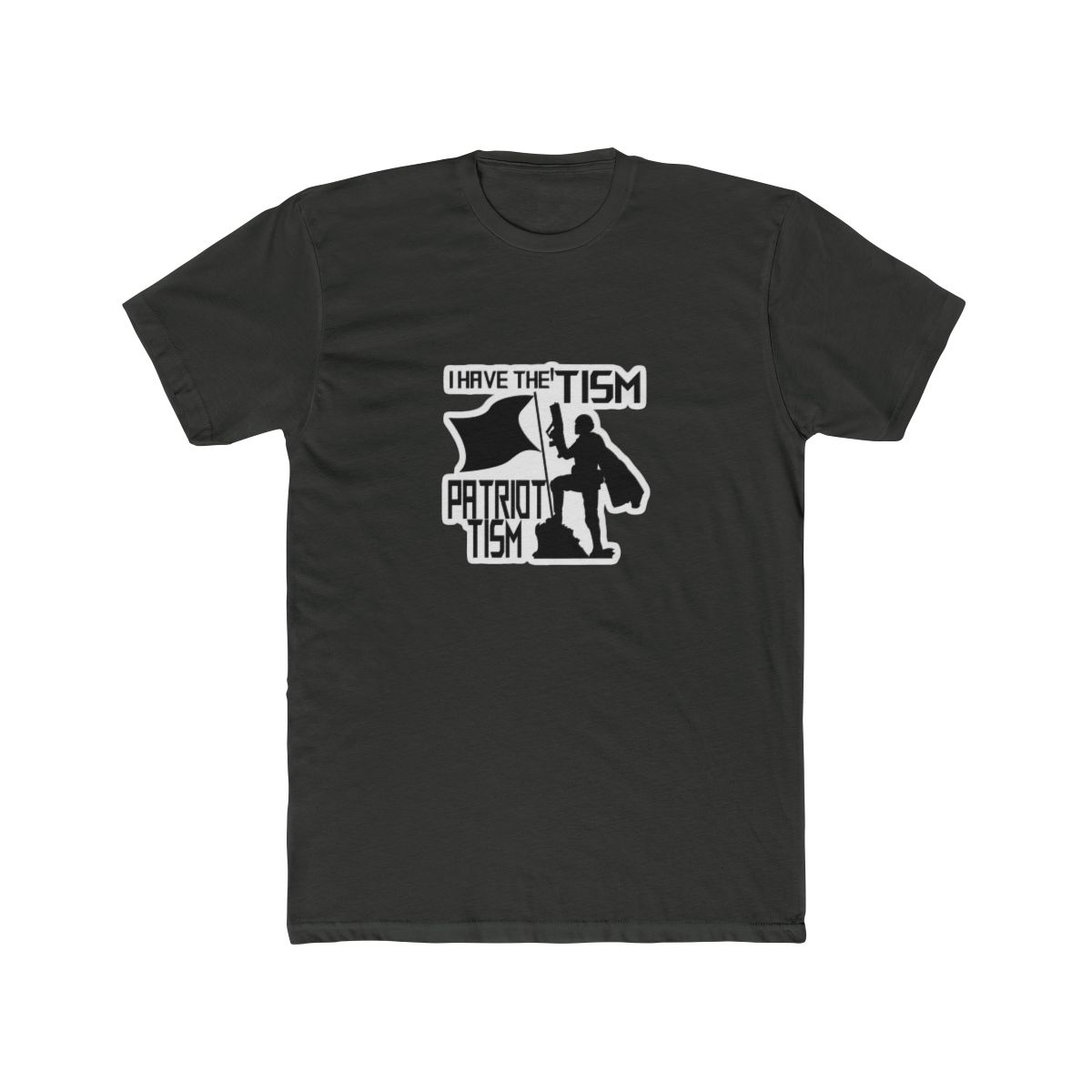 Patriotism in Black Bold Statement T Shirt - Proud Patriot Gift - alternate angle 5, merchandise