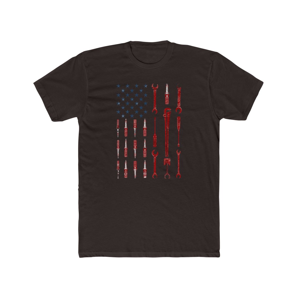 The Official Mechanic USA Flag T Shirt - alternate angle 2, merchandise